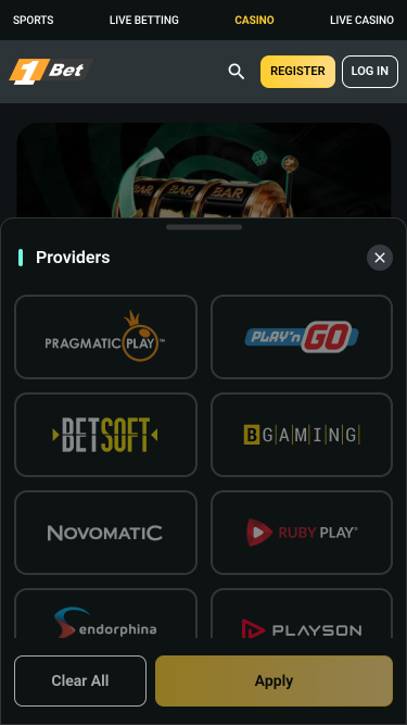 1Bet Casino Mobile Game Developers
