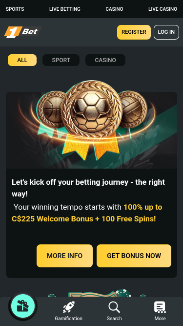 1Bet Casino Mobile Promotions