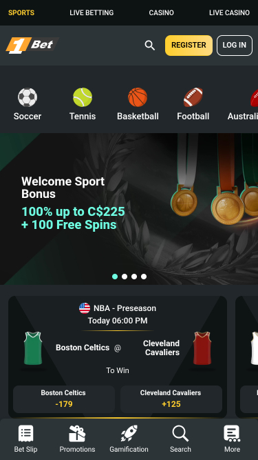 1Bet Casino Mobile Sports