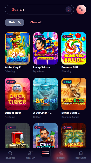 21Bit Casino Mobile Games