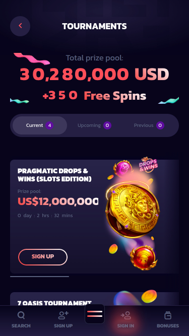 21Bit Casino Mobile Tournaments