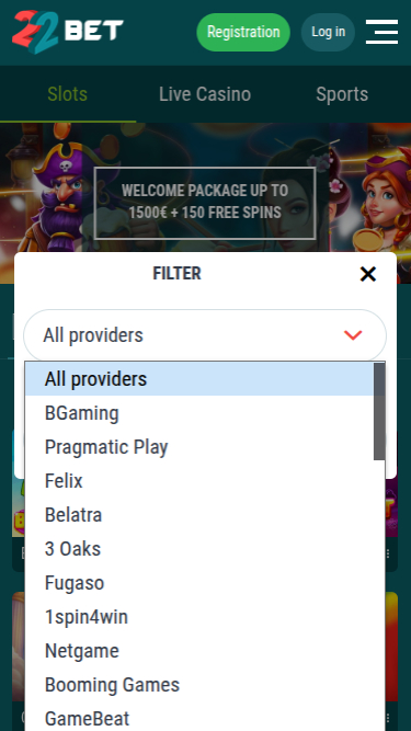 22 Bet Casino Mobile Game Developers