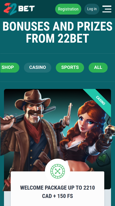 22 Bet Casino Mobile Promotions