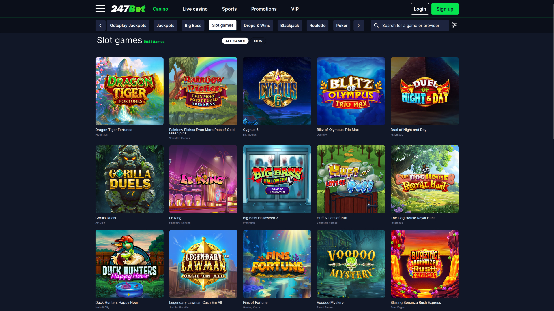 247Bet Casino Games