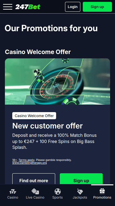 247Bet Casino Promotions
