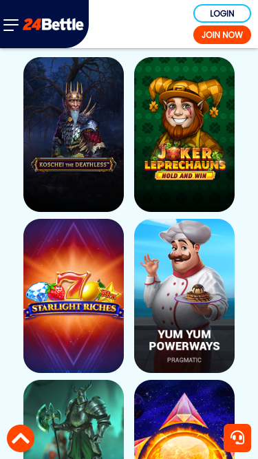 24Bettle Casino Mobile Games
