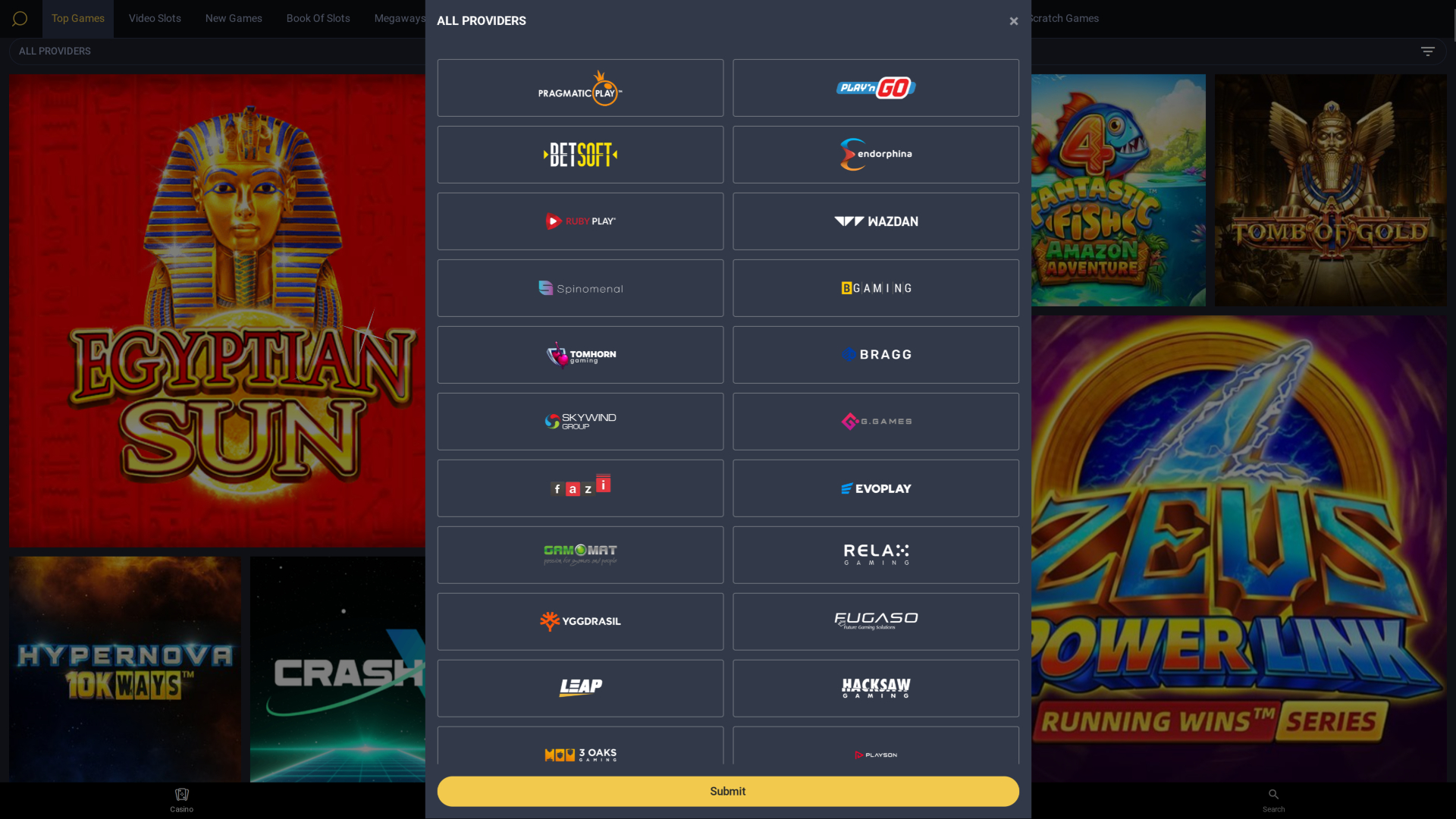 24Slots Casino Desktop Game Developers