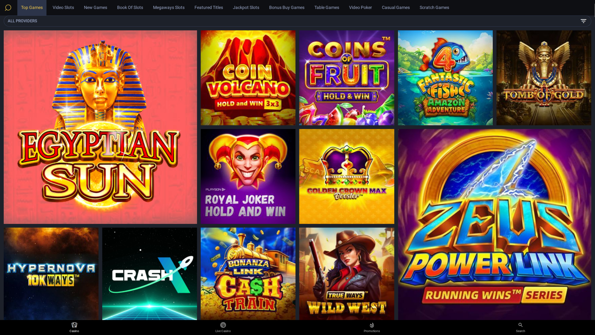 24Slots Casino Desktop Games