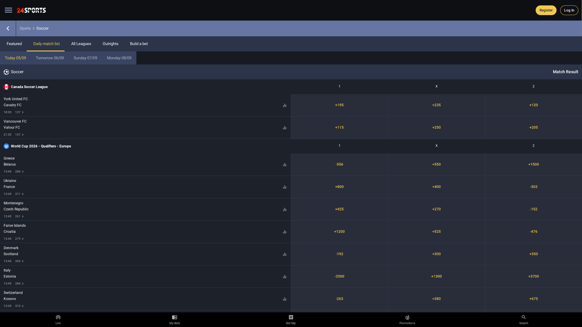 24Slots Casino Desktop Sports