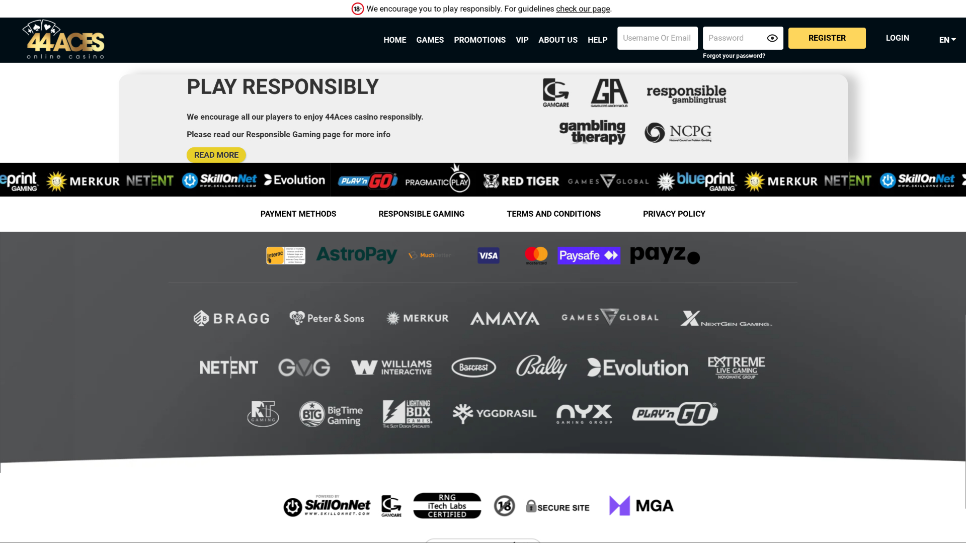 44Aces Casino Desktop Game Developers