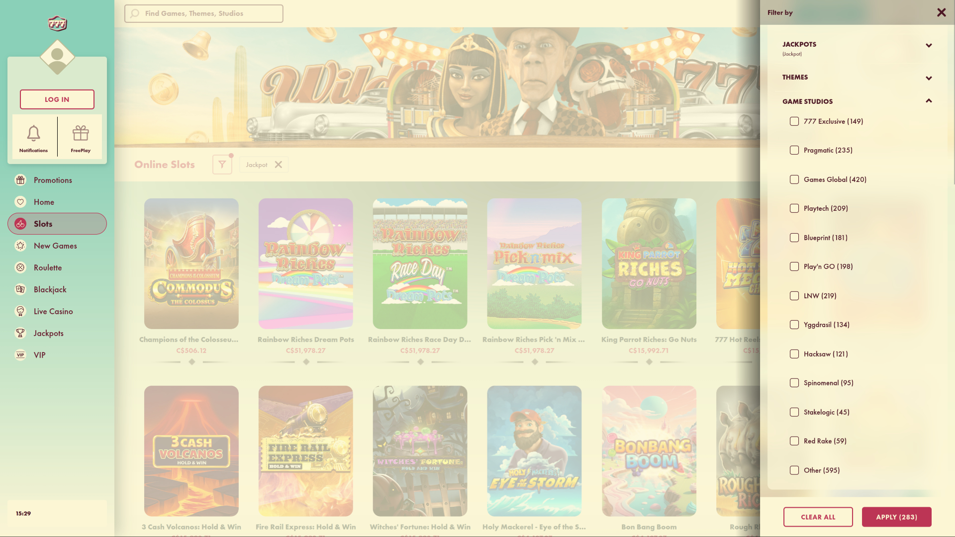 777 Casino Desktop Game Developers