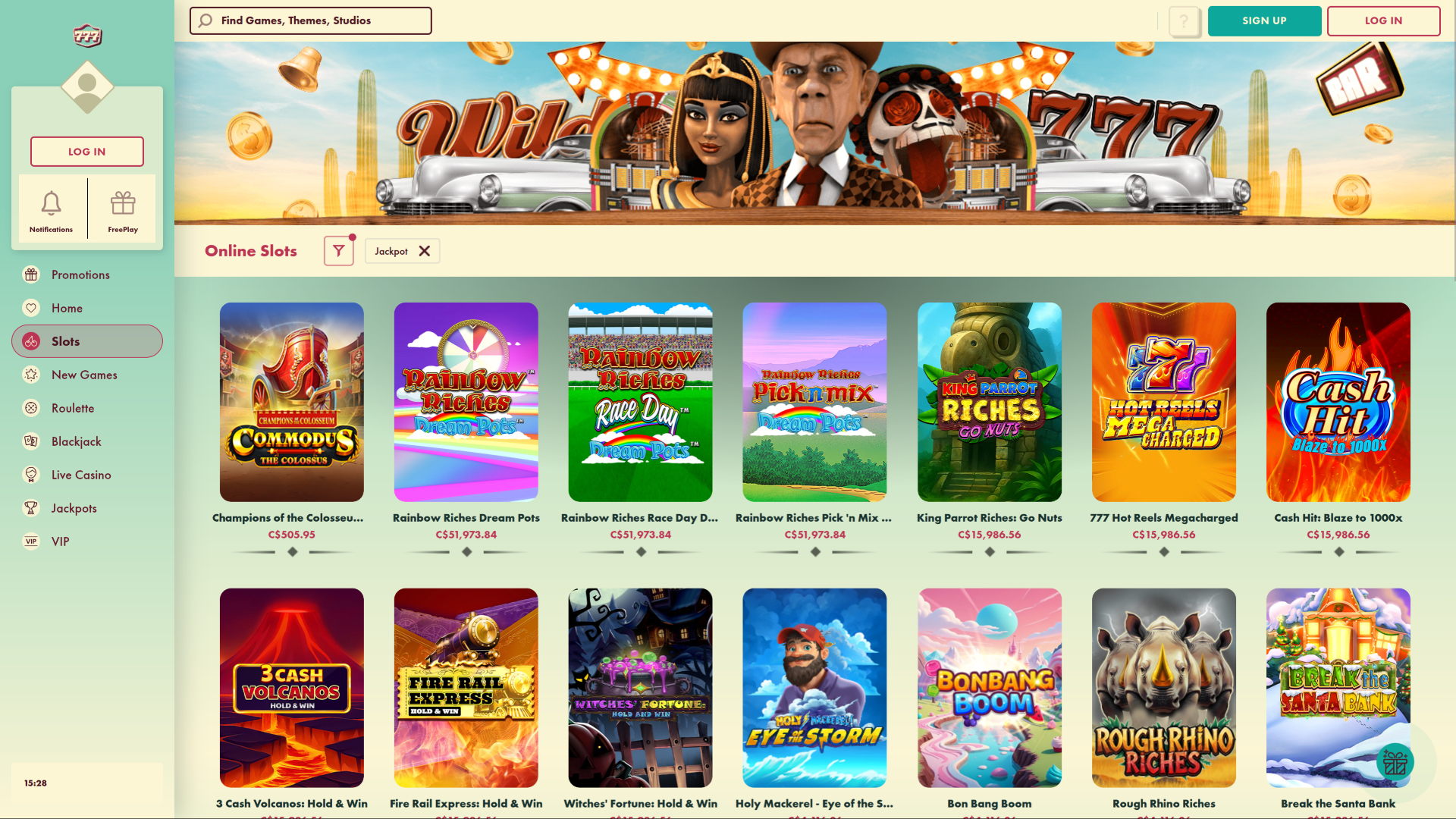 777 Casino Desktop Jackpot