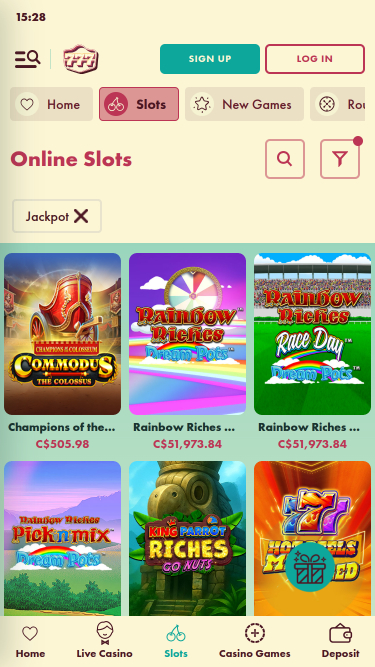 777 Casino Mobile jackpot