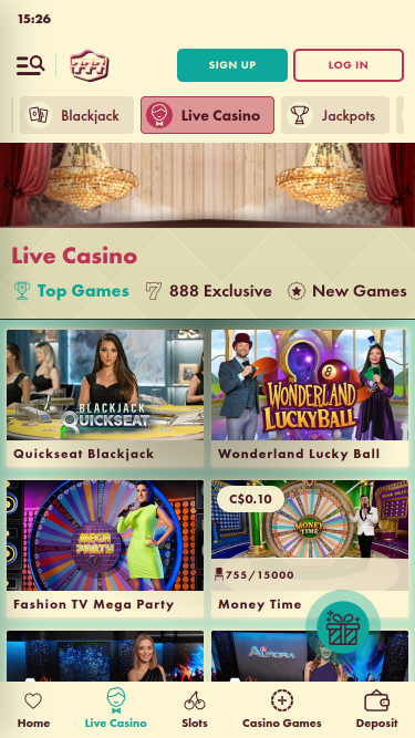 777 Casino Mobile live dealer