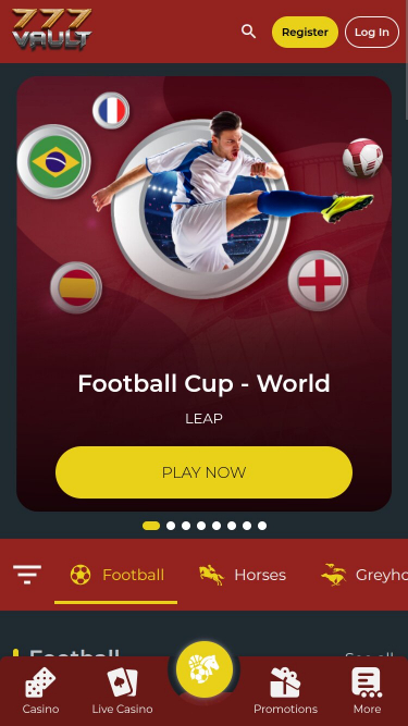 777Vault Casino Mobile Virtual Sports