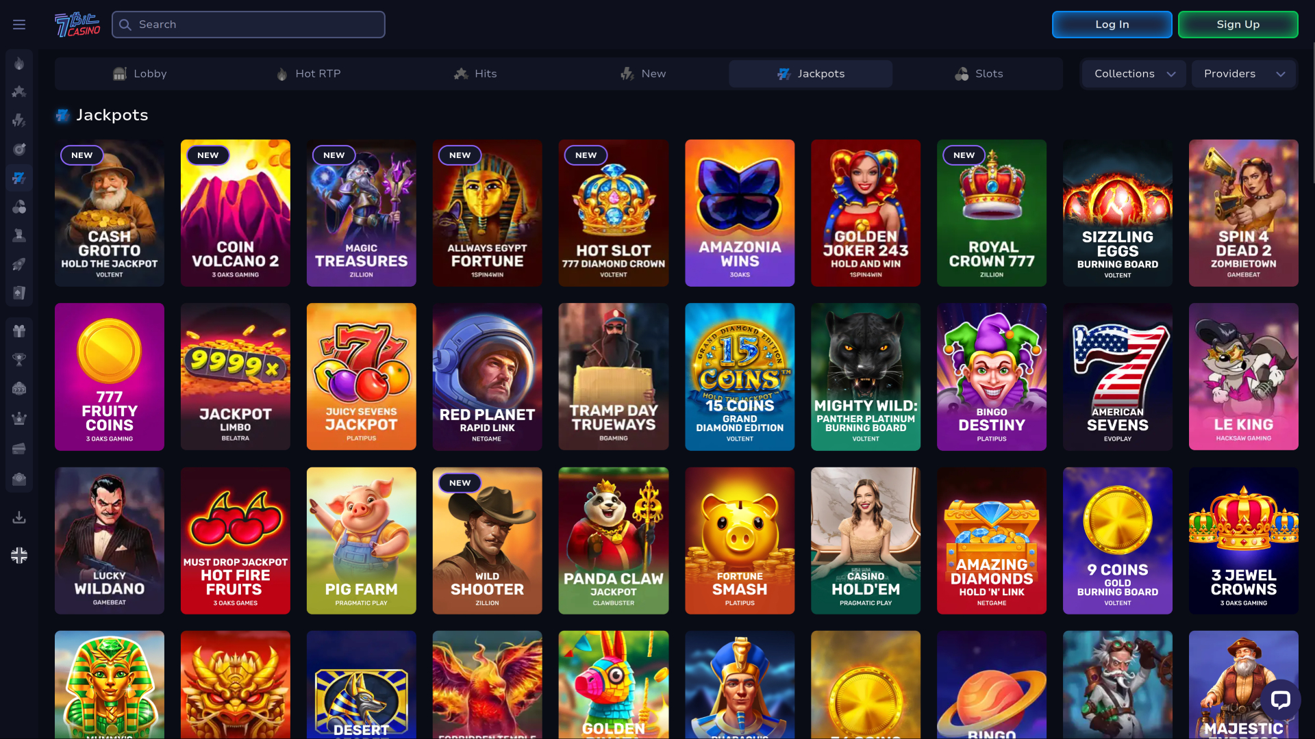 7Bit Casino Desktop Jackpot