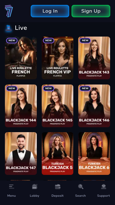 7Bit Casino Mobile Live Dealer