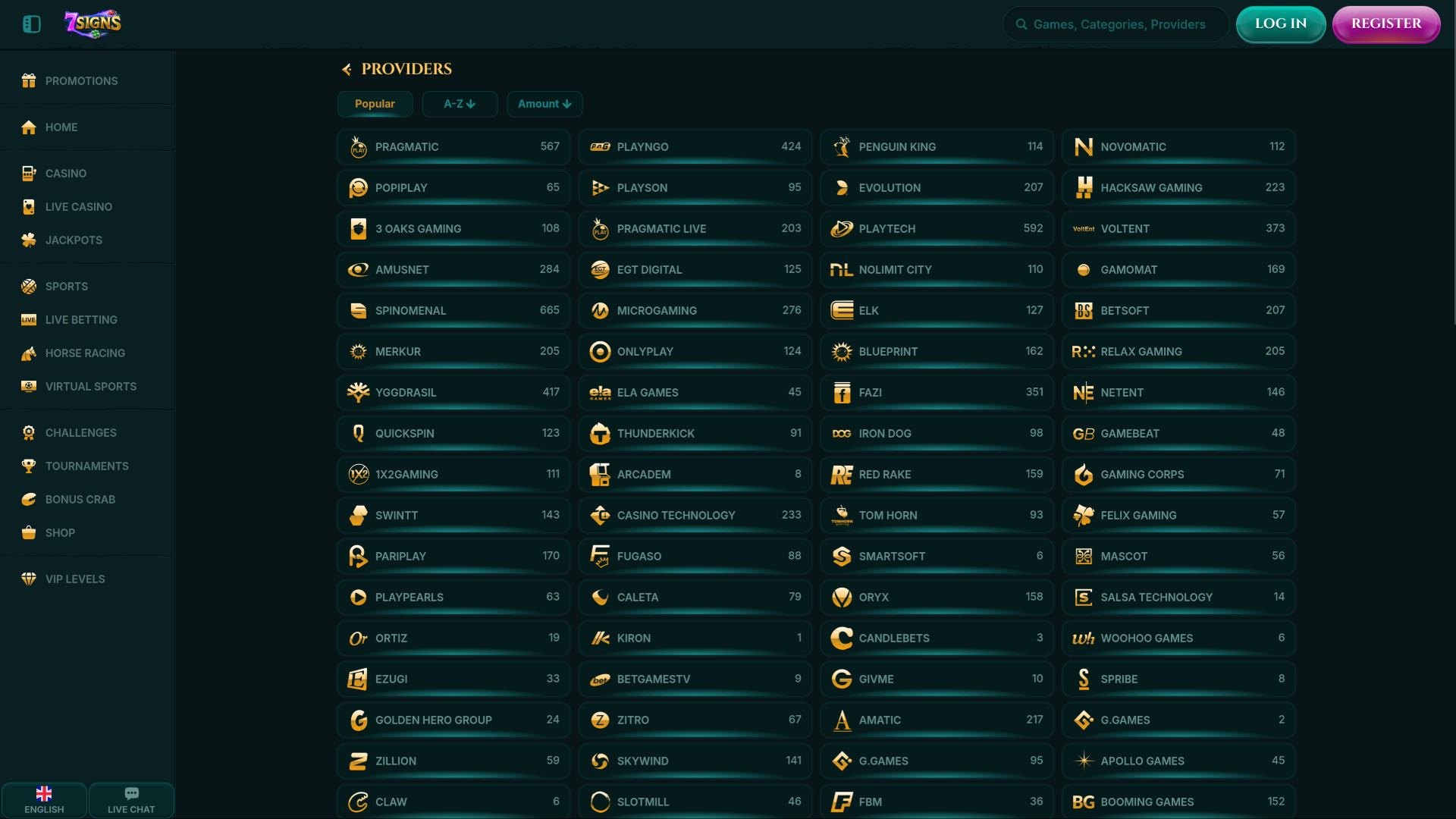 7Signs Casino Desktop Game Developers