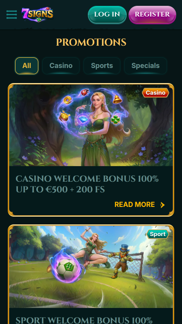 7Signs Casino Mobile Promotions
