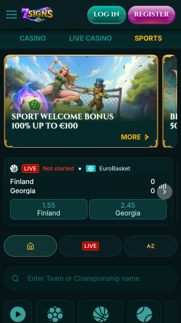 7Signs Casino Mobile Sports