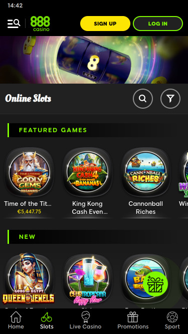 888Casino Mobile-Spiele