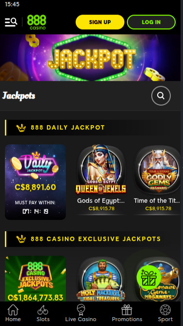 888casino mobiler Jackpot