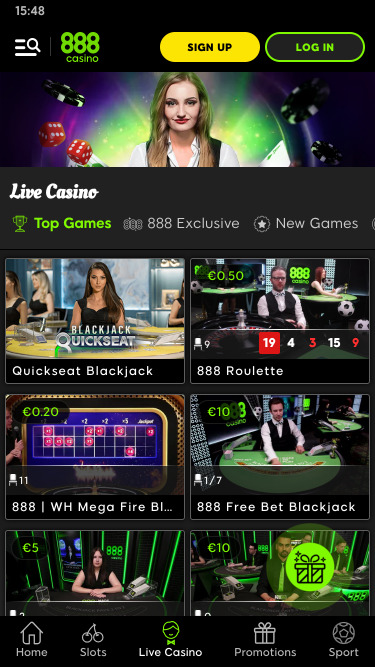 888casino Mobilgerät Live-Dealer