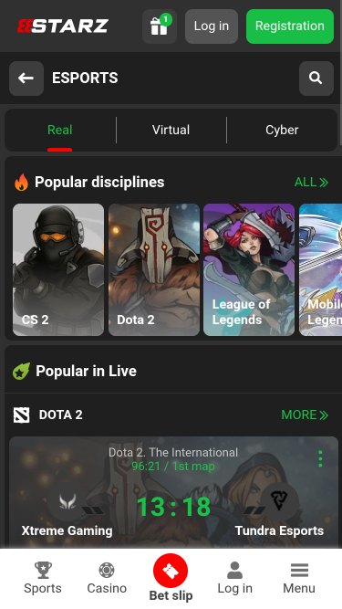 888STARZ Casino Mobile Esports