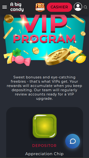 A Big Candy Mobile VIP Program