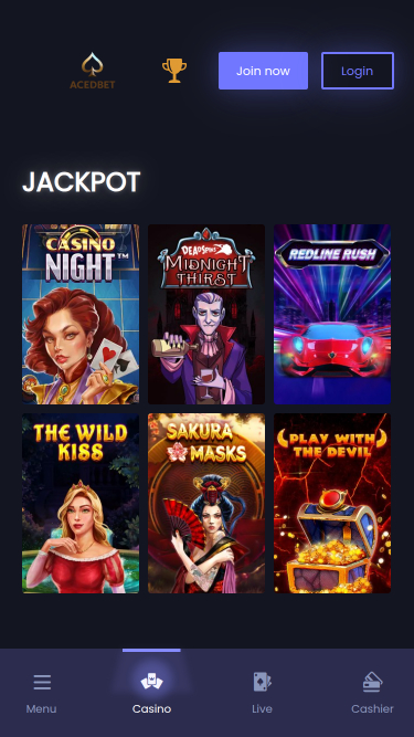 Aced Bet Casino Mobile Jackpot