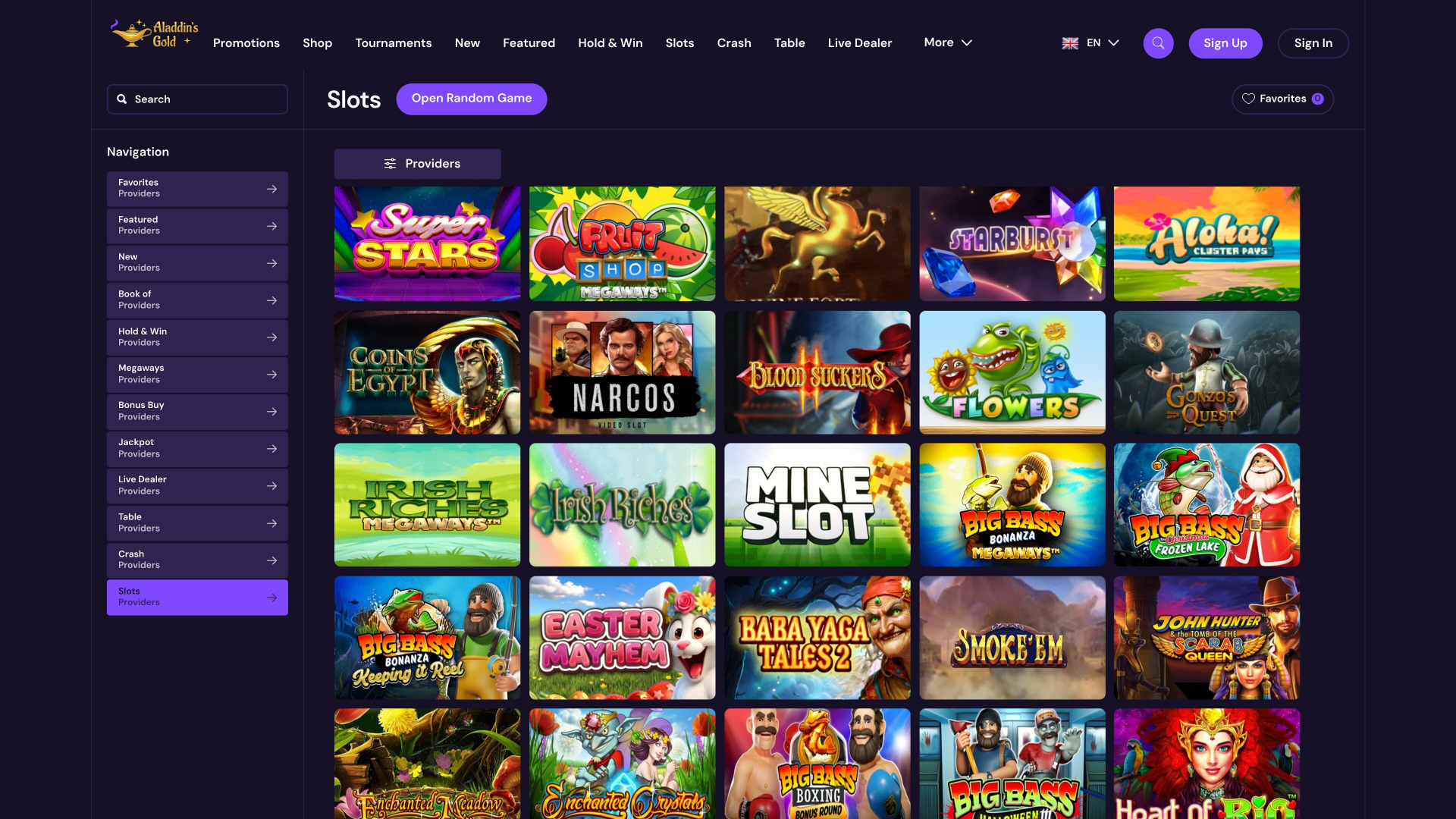 AladdinsGold Casino Desktop Games