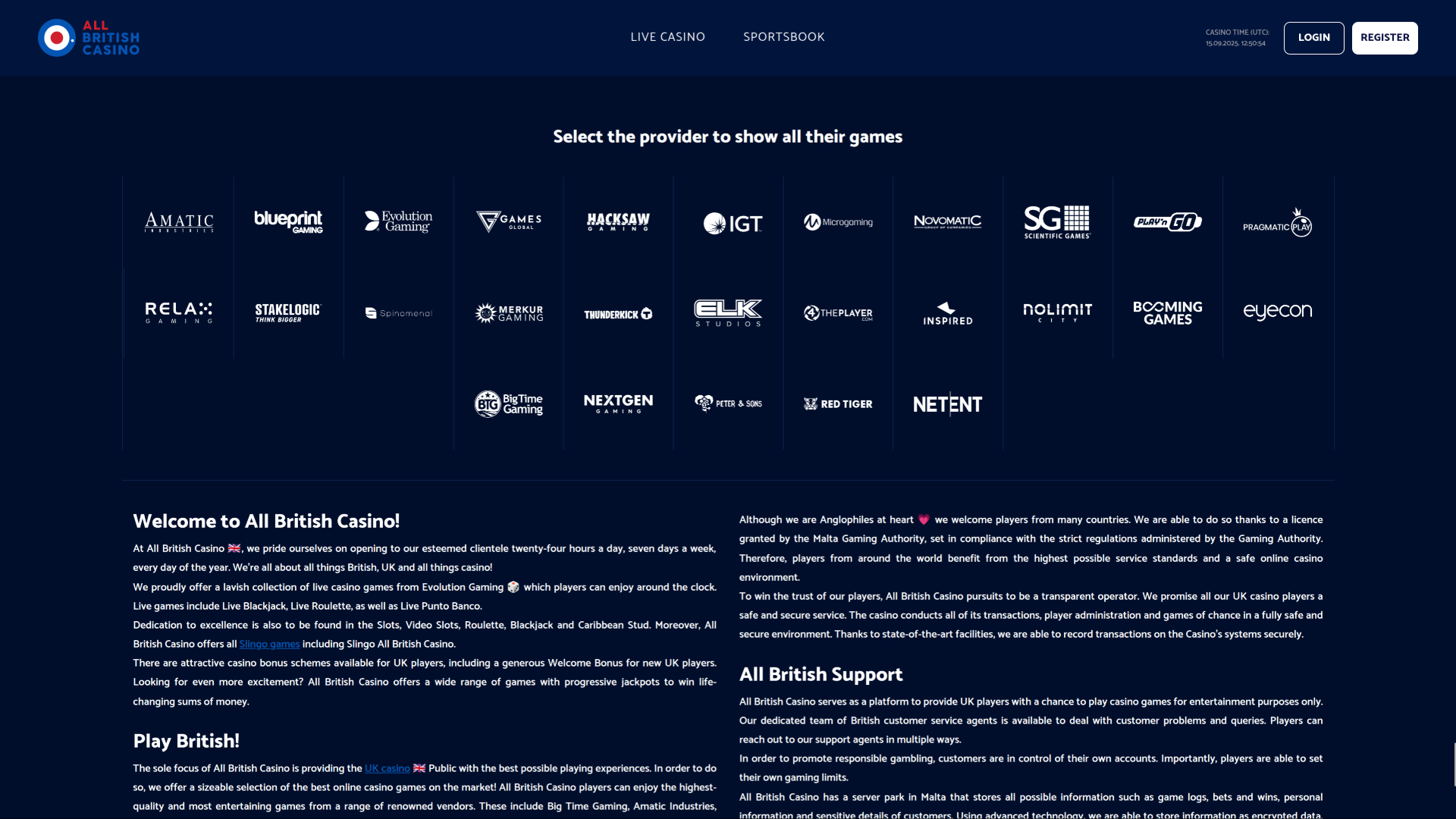 All British Casino Desktop Game Developers