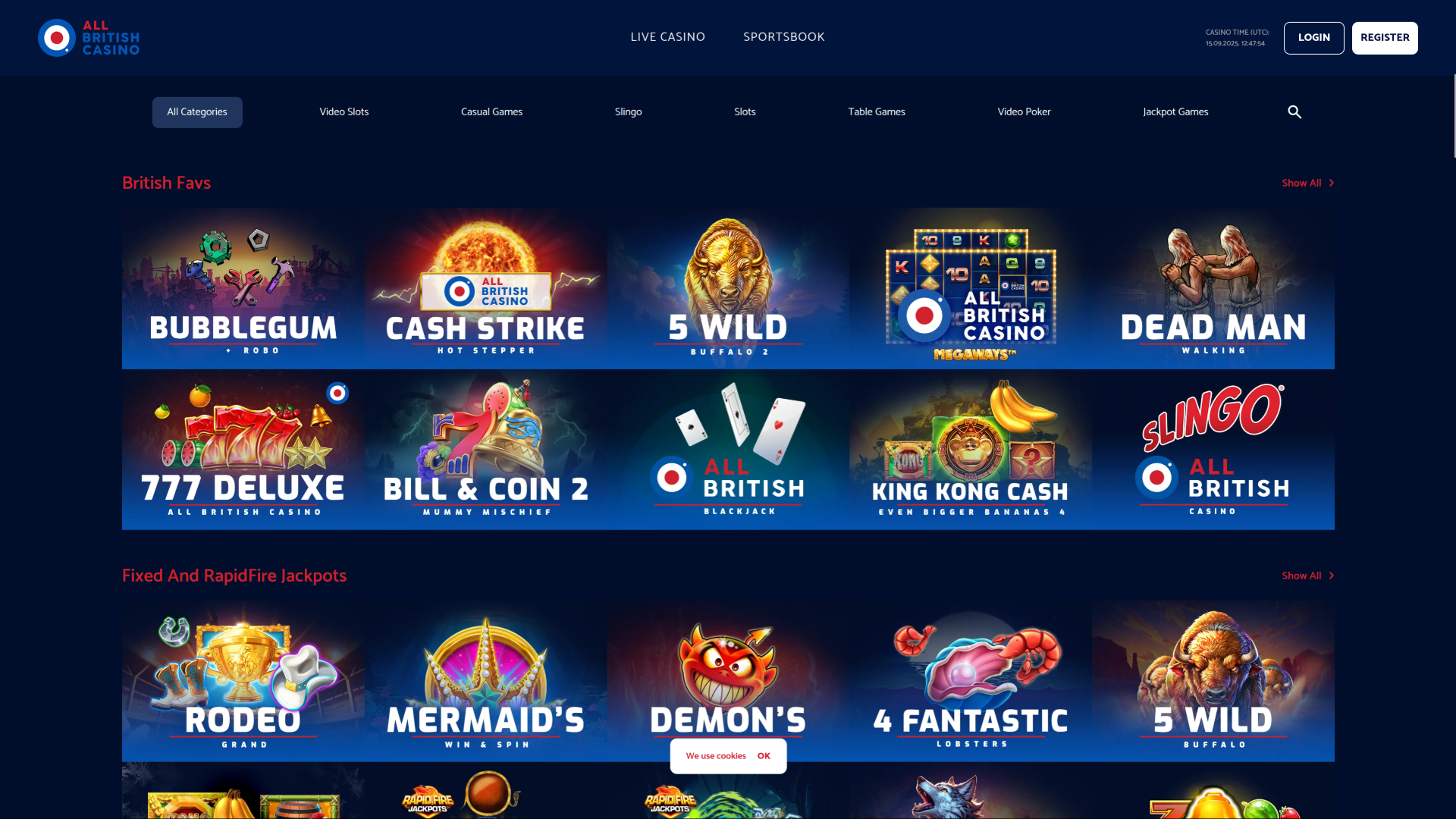All British Casino Desktop Games