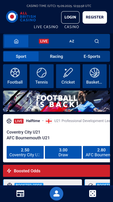 All British Casino Mobile Sports