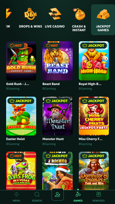 AllStar Casino Mobile Jackpot