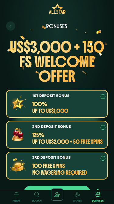 AllStar Casino Mobile Promotions