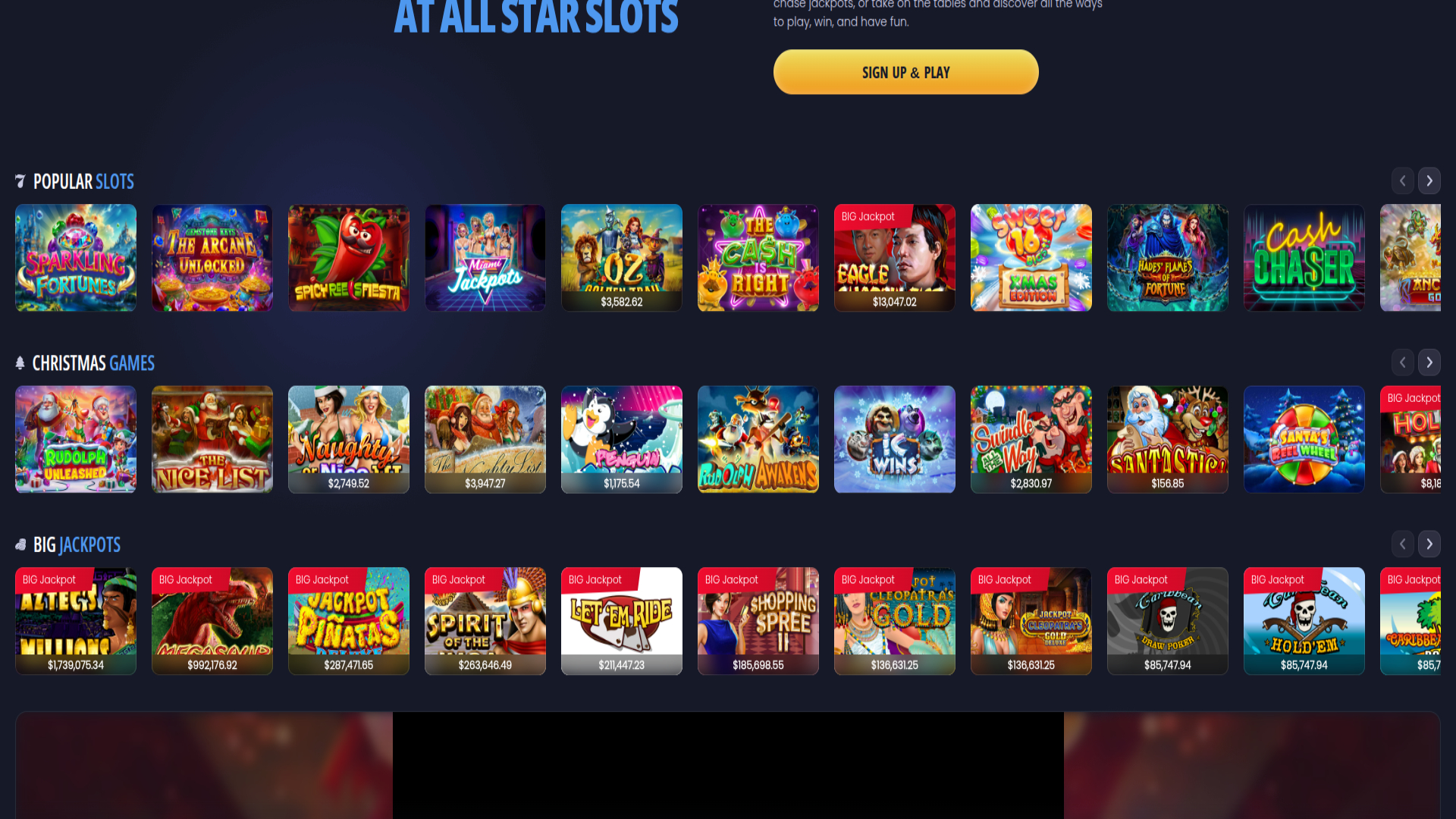 All Stars Slots Casino Desktop Games