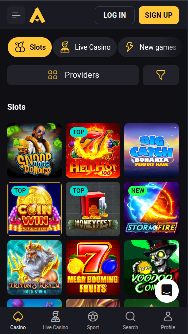 Amonbet Casino Games Mobile