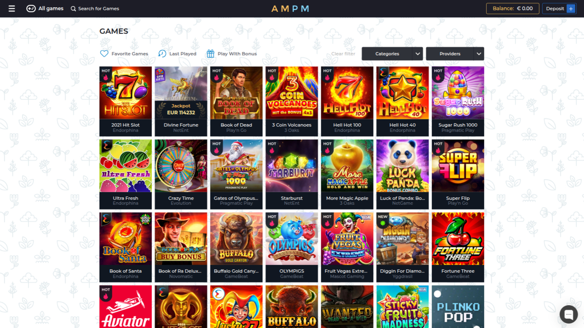 ampm Casino Desktop Games