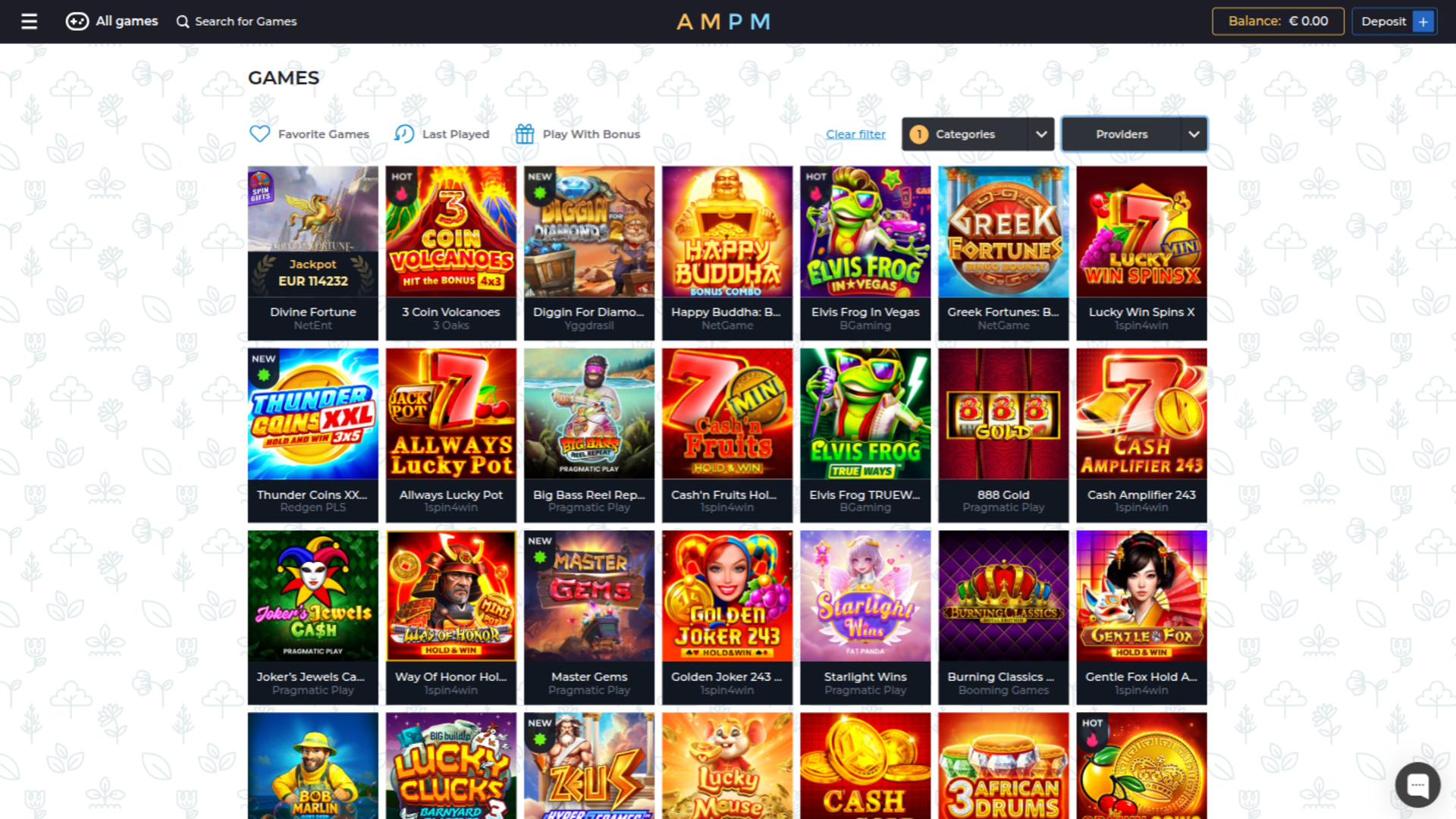 ampm Casino Desktop Jackpot
