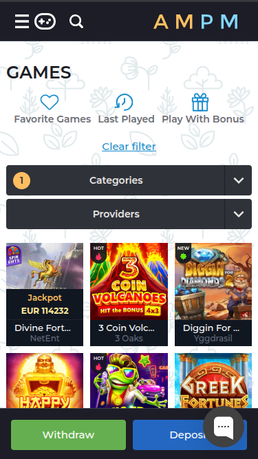 ampm Casino Mobile Jackpot