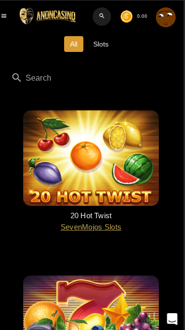 anon Casino Mobile Games