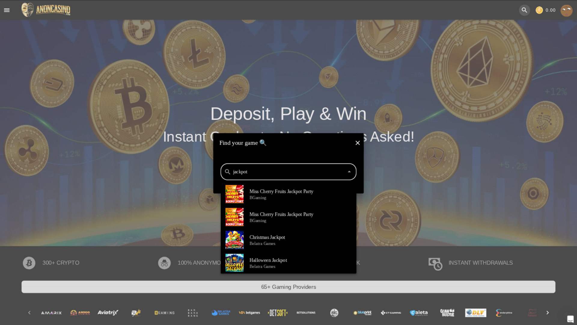anon Casino Desktop Jackpot