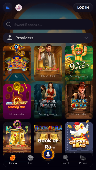 Aphrodite Casino Games Mobile