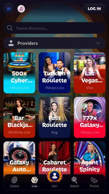 Aphrodite Casino Live Mobile