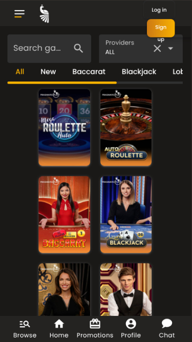 Art Casino Mobile Live Dealer