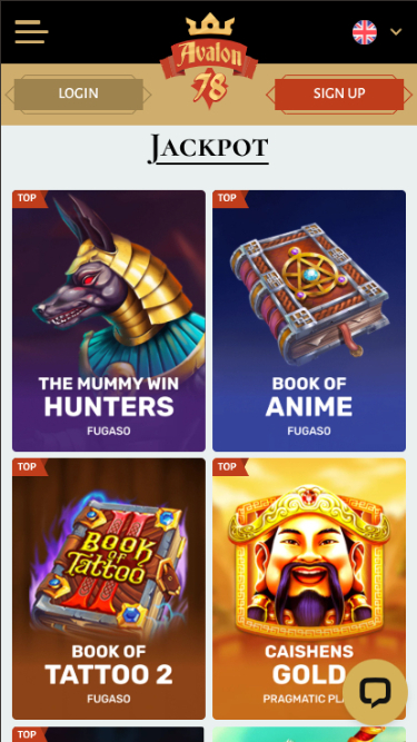 Avalon78 Casino Mobile Jackpot