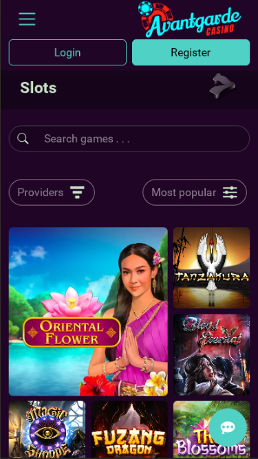 Avantgarde Casino Mobile Games