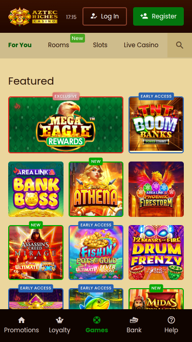 Aztec Riches Games Mobile