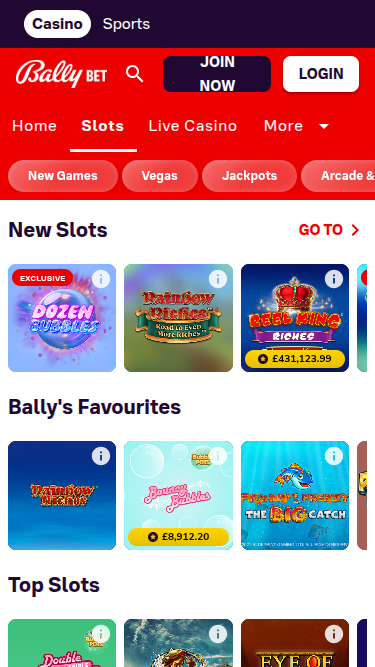 Bally Casino Mobile Games